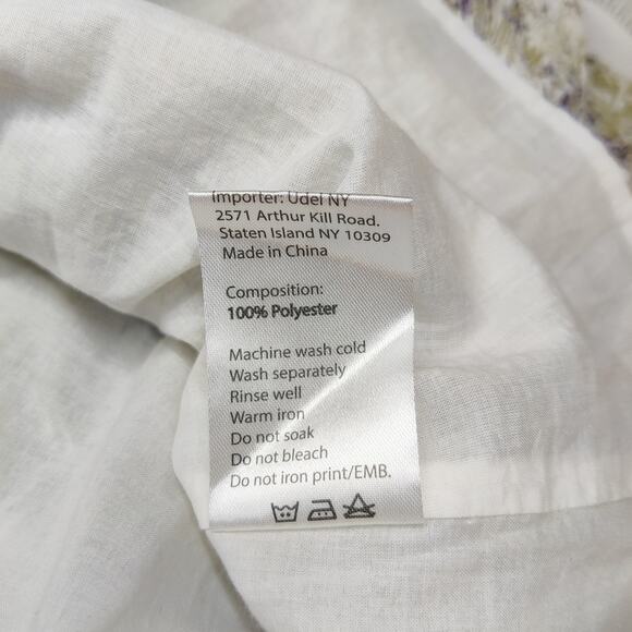 Udel NY Textured Print Tiered Gauzy Layered Fairy Midi Skirt Large Sage Floral - Picture 7 of 9